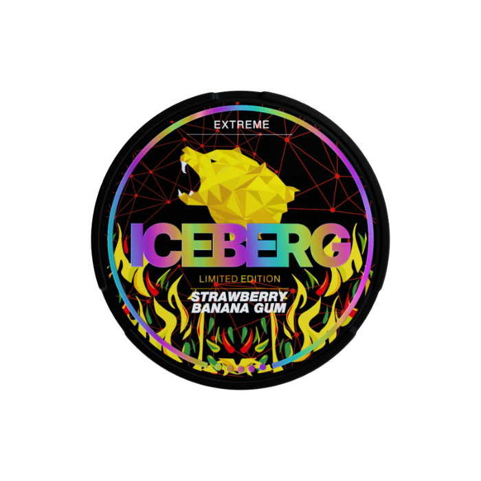 ICEBERG - Opakowanie Snus: strawberry, banana gum
