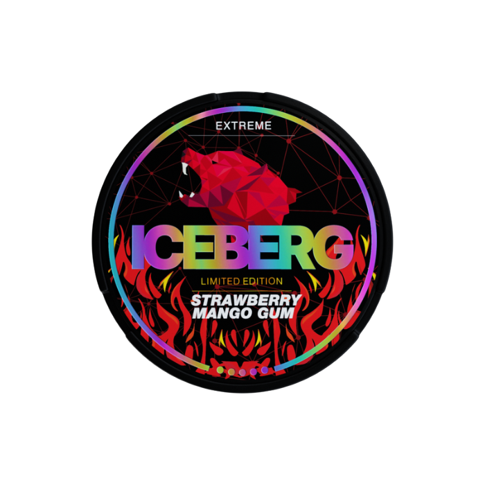 ICEBERG - Opakowanie Snus: strawberry, mango gum