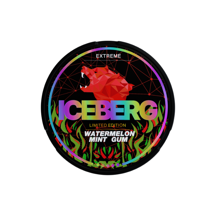 ICEBERG - Opakowanie Snus: watermelon, mint gum
