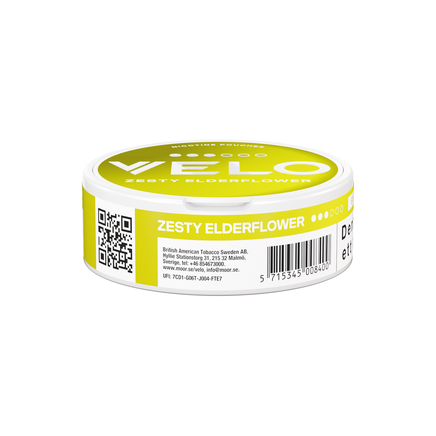 VELO - Opakowanie Snus: zesty elderflower