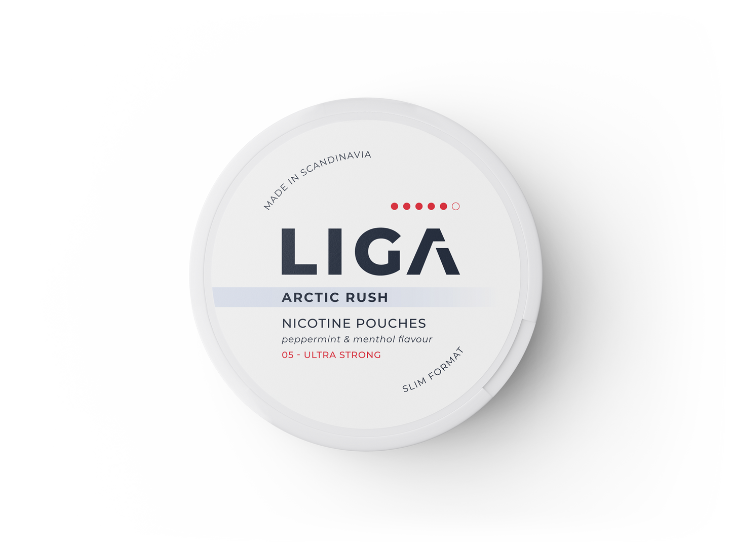LIGA -Snus Opakowanie: Arctic Rush, peppermint & menthol flavour, 05 - ultra strong