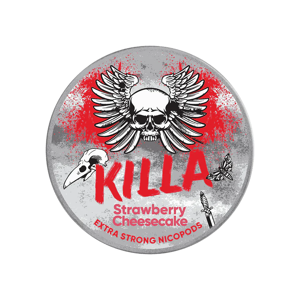 KILLA -Opakowanie Snus: strawberry cheesecake