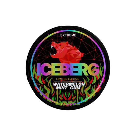 ICEBERG - Opakowanie Snus: watermelon, mint gum